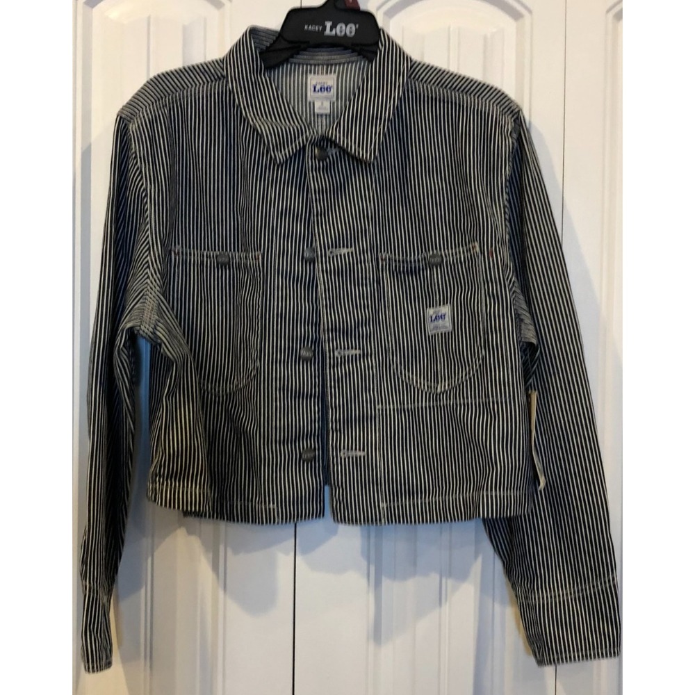 Kacey Lee x Kacey Musgraves Women's S Hickory Stripe Chore Jacket Cropped NWT